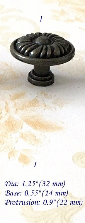 Antique Bronze Drawer Knob, Cabinet Pulls Hardware, Vintage Look