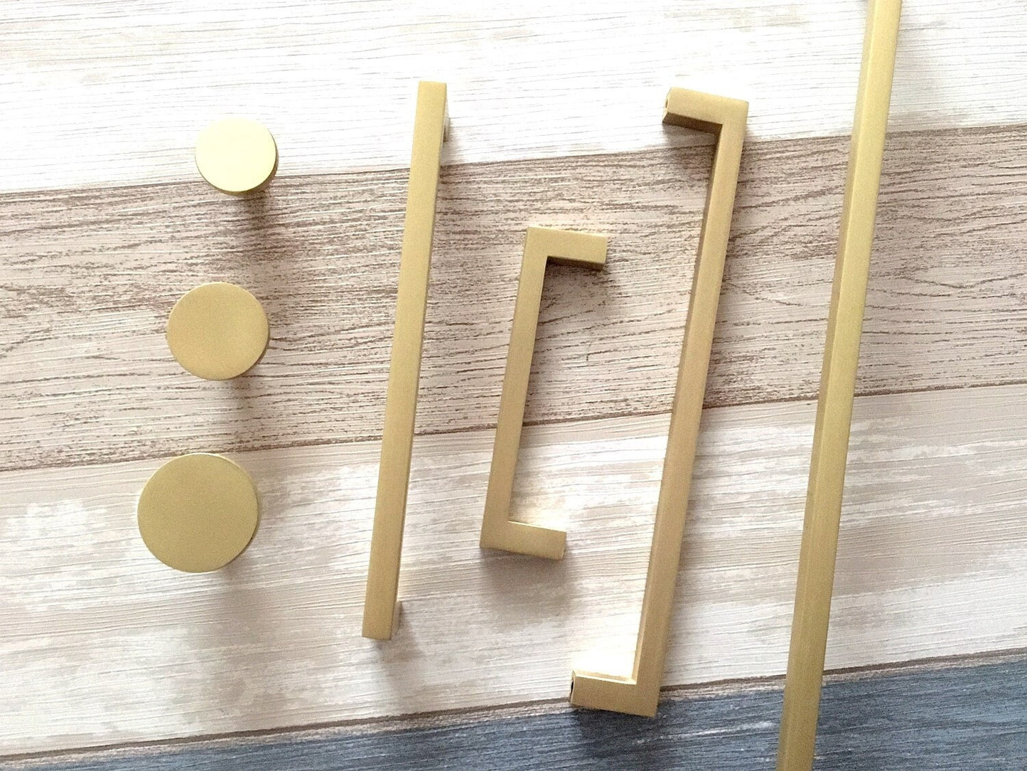 Gold Cabinet Pulls Square Drawer Handles Kitchen Lynns Hardware