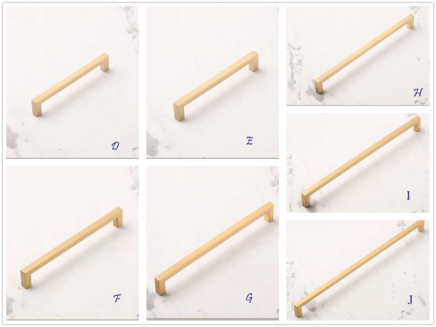 Gold Cabinet Pulls Square Drawer Handles Kitchen Lynns Hardware