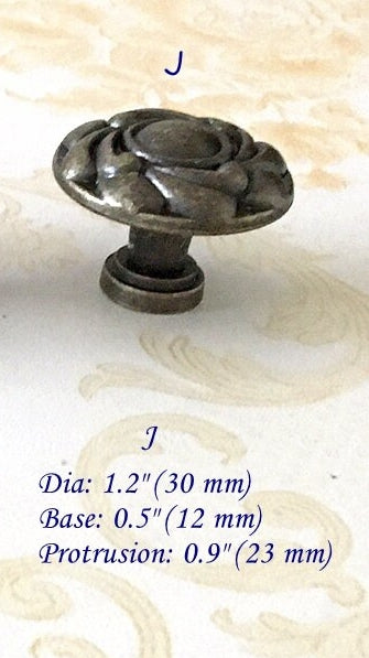 Antique Bronze Drawer Knob, Cabinet Pulls Hardware, Vintage Look