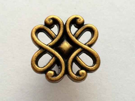Decorative Antique Brass Kitchen Cabinet Handles, 64 96 128 mm C-C