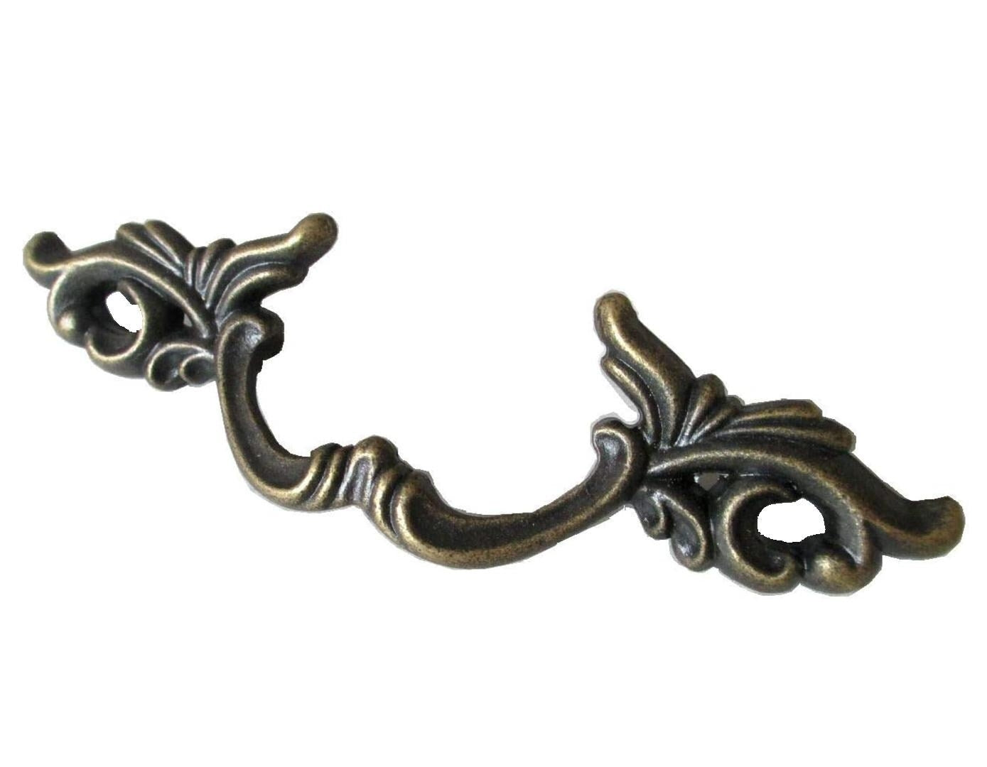 2.5" Centers Vintage Look Drawer Pulls Antique Bronze Rustic 64 mm Holes