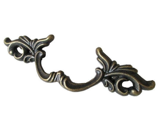 2.5" Centers Vintage Look Drawer Pulls Antique Bronze Rustic 64 mm Holes