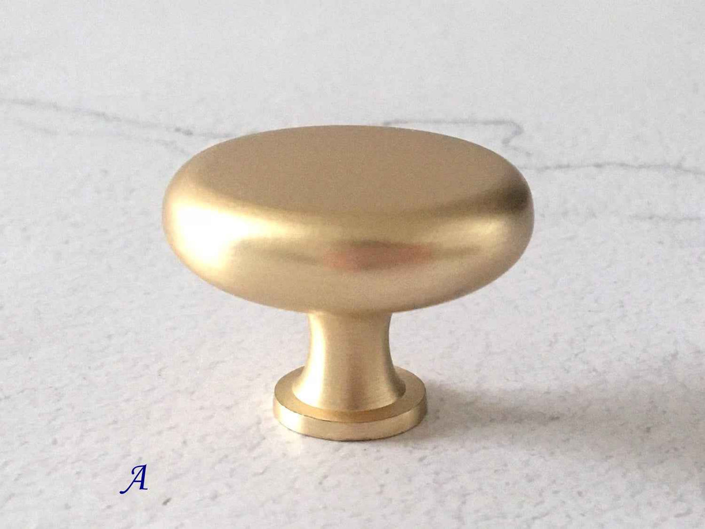 Gold Drawer Pull - Minimal Kitchen Cabinet Handle 2.5" to 7.5"