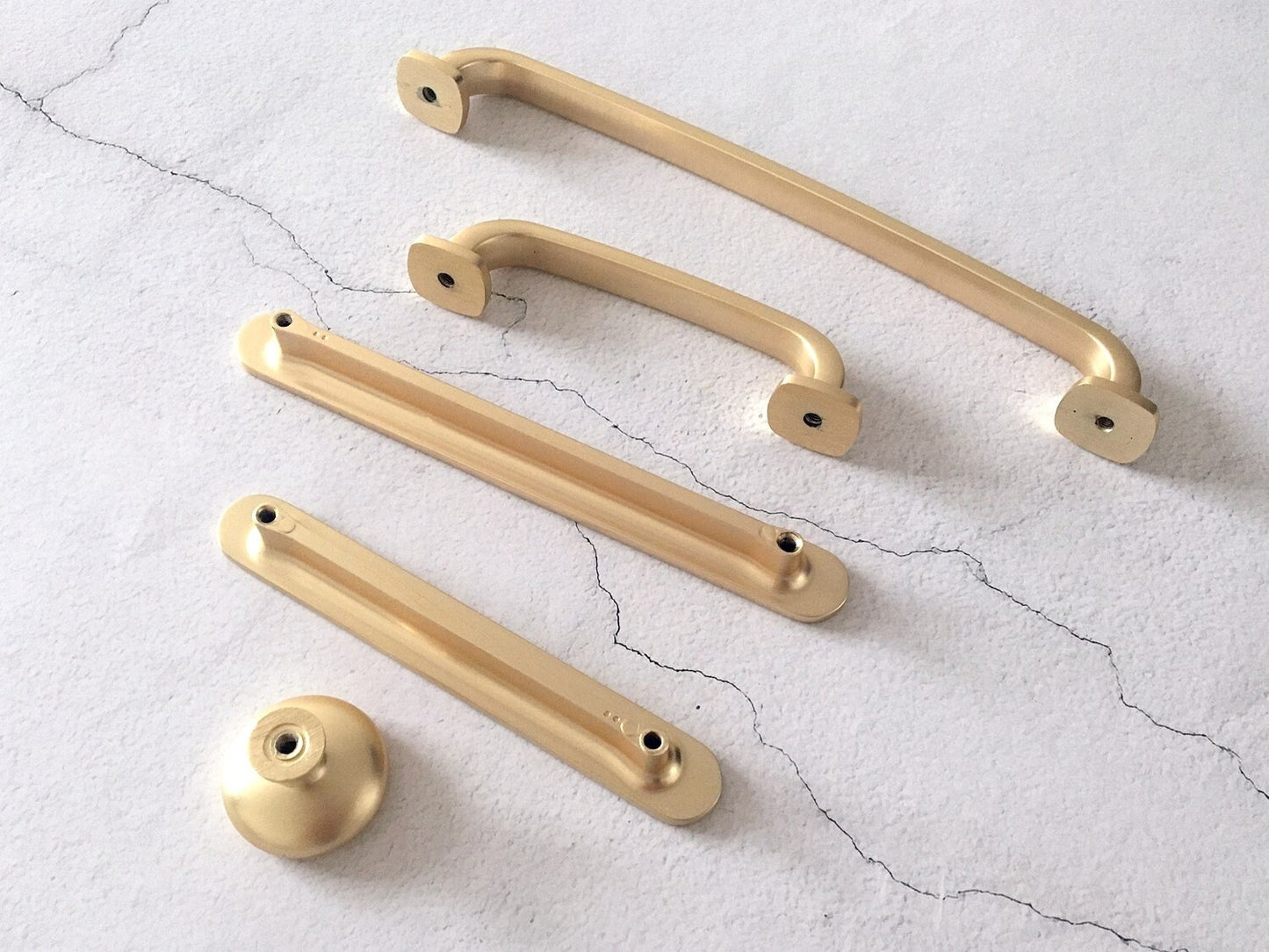 Gold Schublade zieht Küchenschrank Griffe Lynns Hardware Mid Century