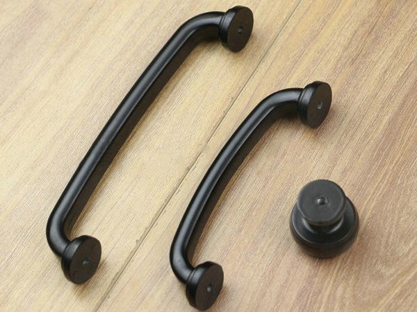 Kitchen Cabinet Pulls, Vanity Drawer Handles, Antique Bronze Pewter Black, Rustic Retro Hardware