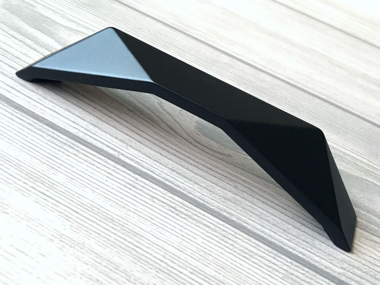 Matte Black Geometric Cabinet Handles, Drawer Pulls, Kitchen Hardware