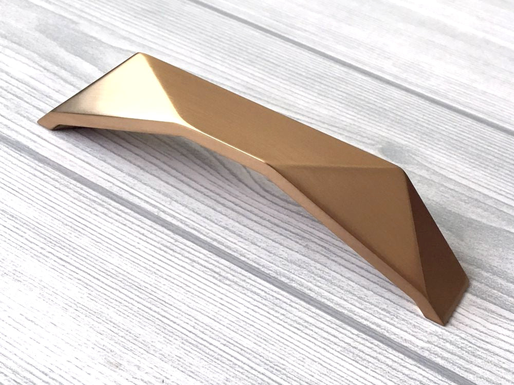 Geometric Gold Bronze Cabinet Handles, Drawer Pulls, Kitchen Hardware