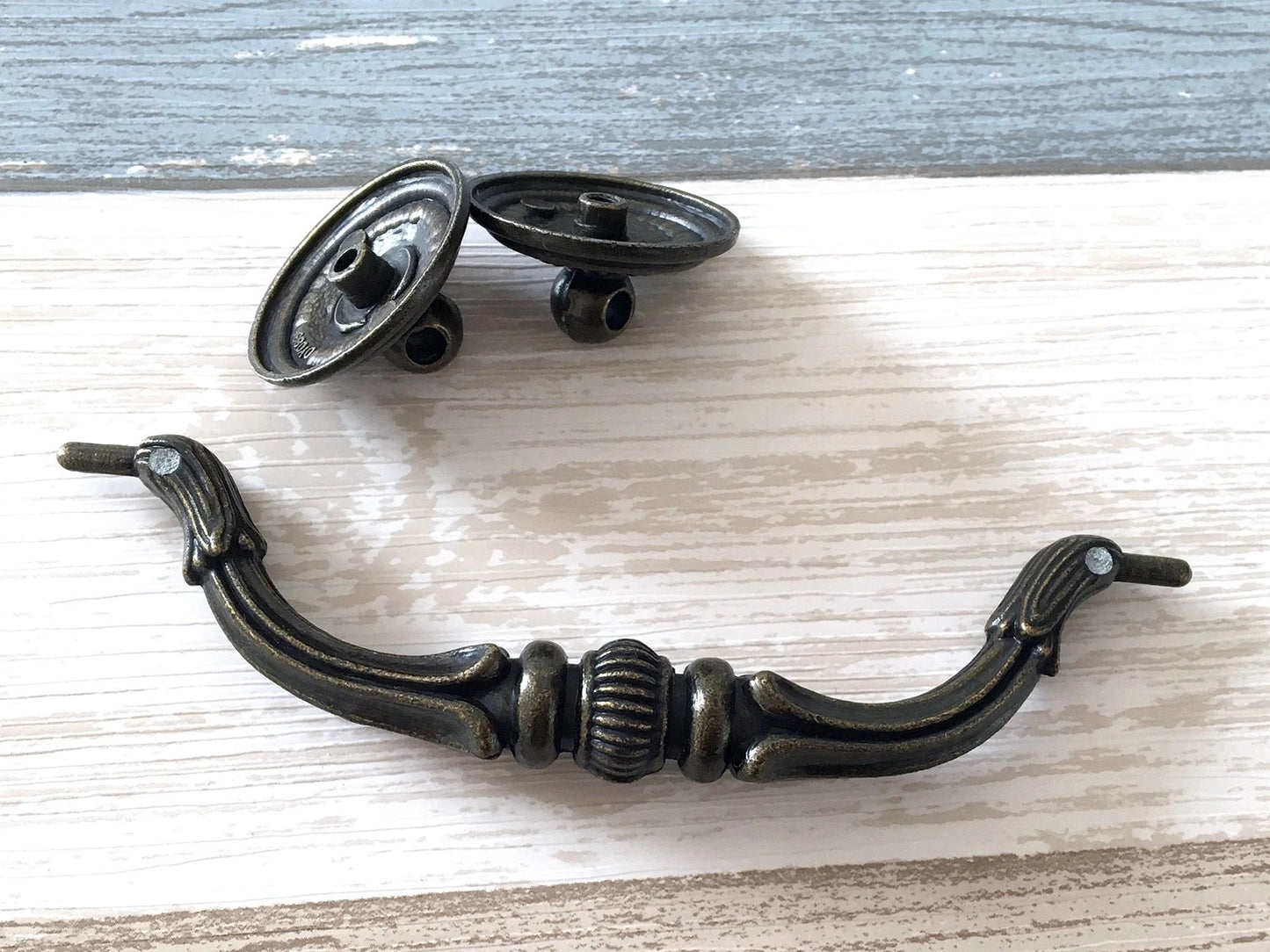 4.75" C-C Swing Bail Drawer Pull, Antique Bronze, Retro Cabinet Hardware