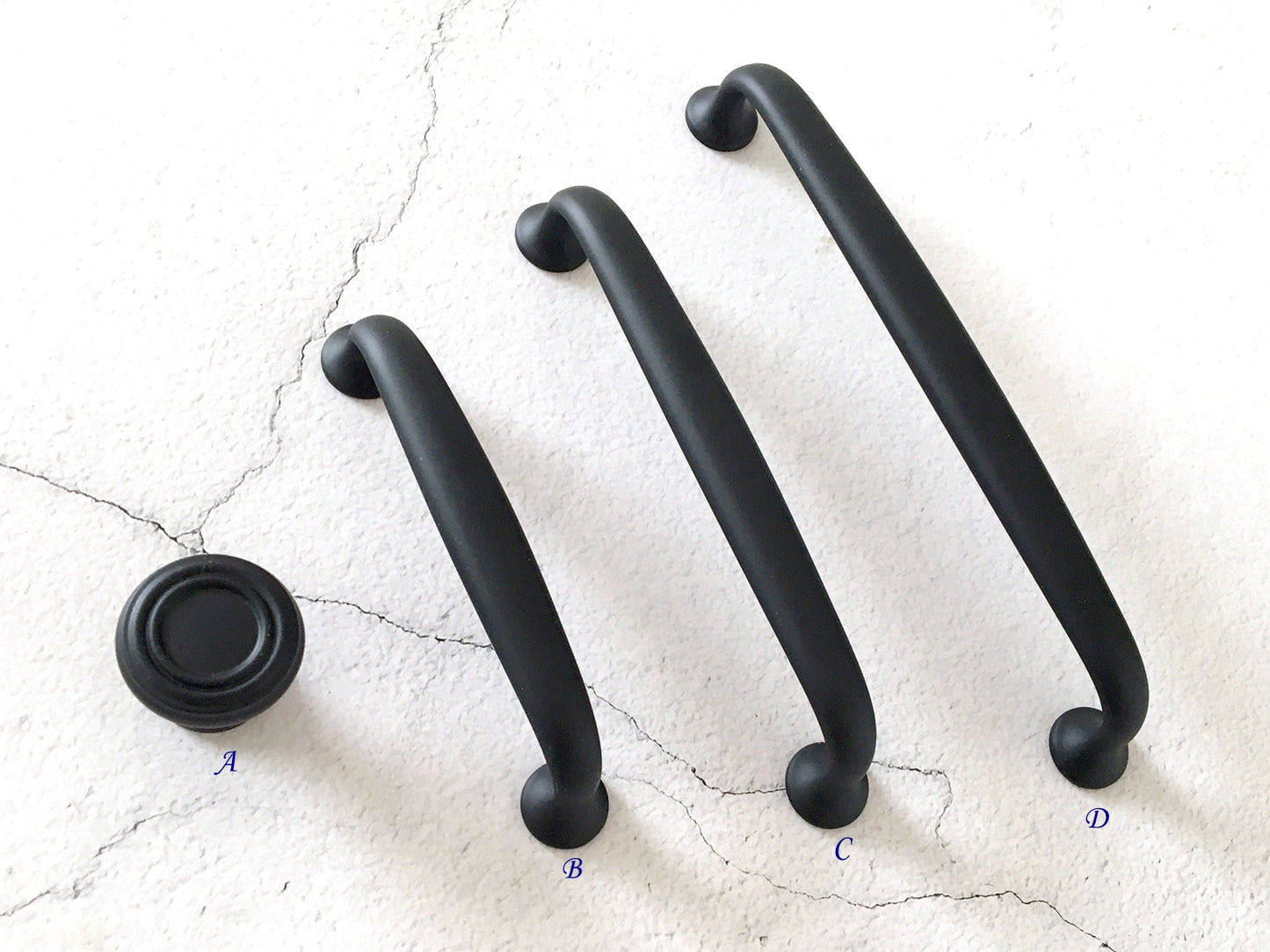 Matte Black Drawer Pulls Knobs Lynns Hardware