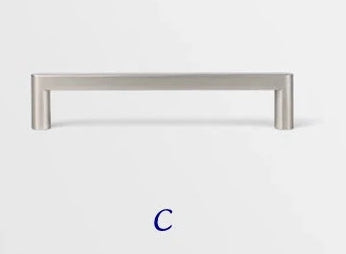 Cabinet Pulls, Drawer Handles, Sleek Modern Kitchen Hardware, Brushed Gold and Nickel