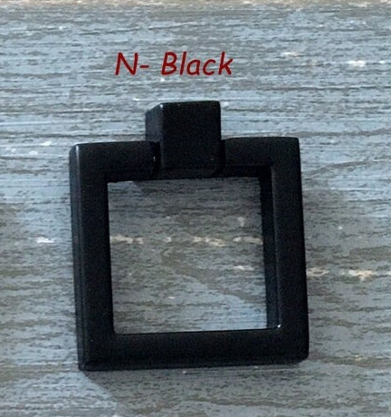 Ring Drawer Pull Cabinet knobs, Gold, Nickel, Bronze, Black