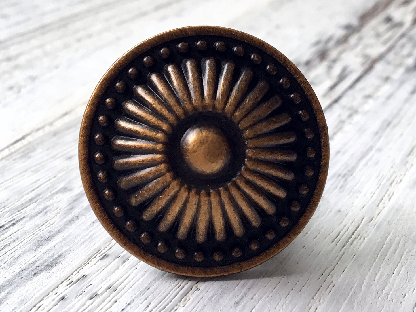 2.5" 3.75" Leafy Drawer Pull Handles, Antique Brass Copper, French Provincial Hardware 64 96 mm