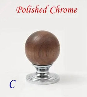 Walnut Brass Cabinet Knob, Pendant Wooden Drawer Pull, Oriental Retro Kitchen Hardware