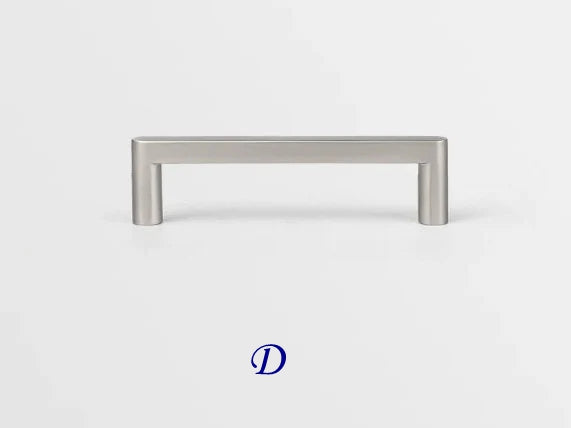Minimalist Brushed Nickel Cabinet Bar Pulls, Wardrobe Handles, 96 128 224 mm Centers