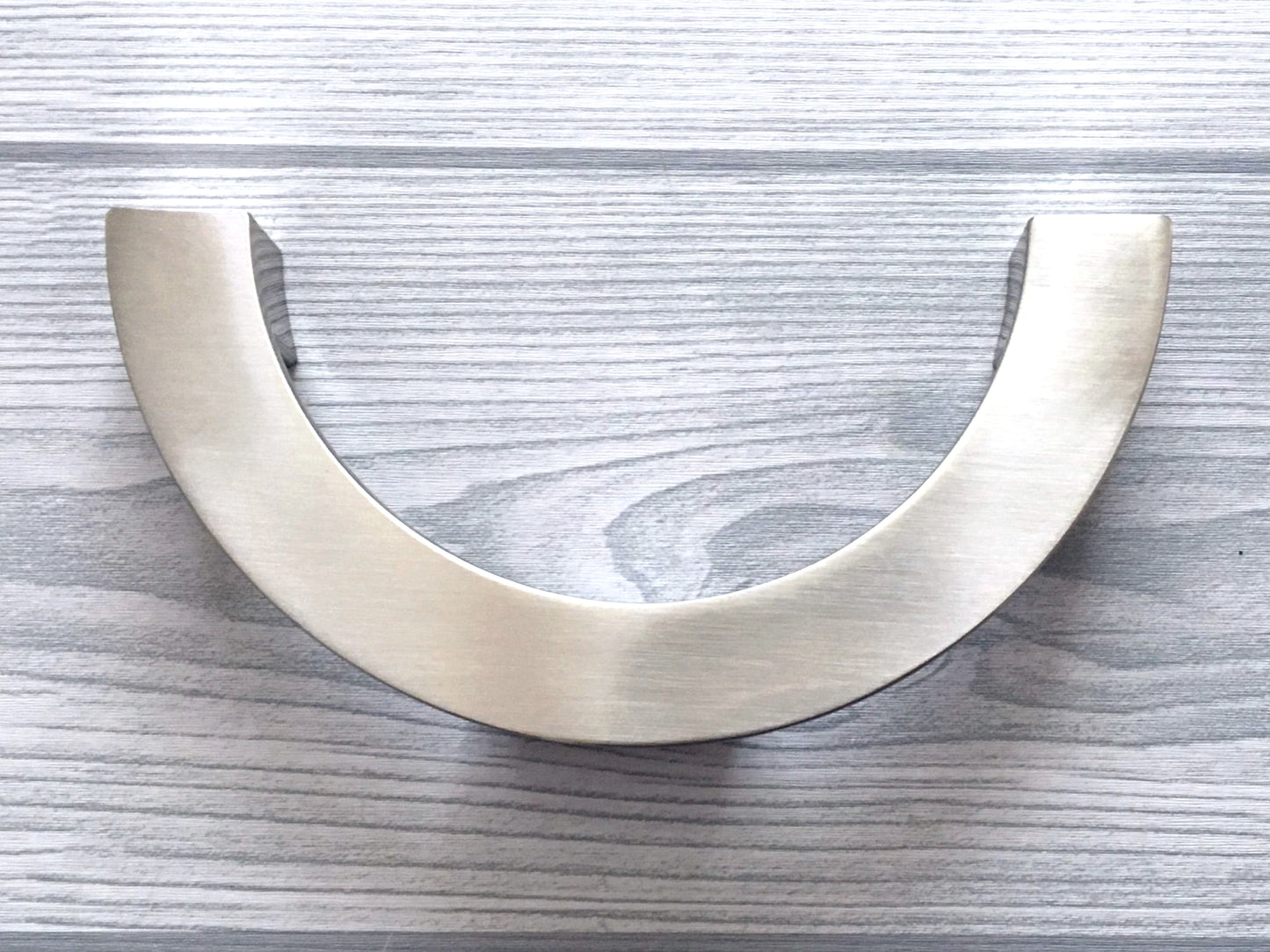 Half Circle Cabinet Handles, MCM Drawer Pulls 3.75" 5" Centers, Gold Nickel Black Bronze