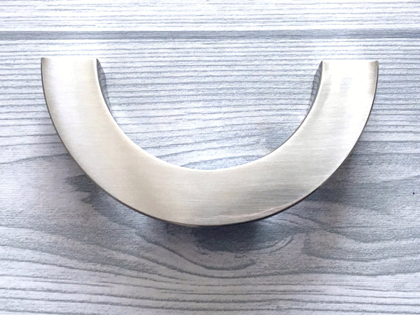 Half Circle Cabinet Handles, MCM Drawer Pulls 3.75" 5" Centers, Gold Nickel Black Bronze
