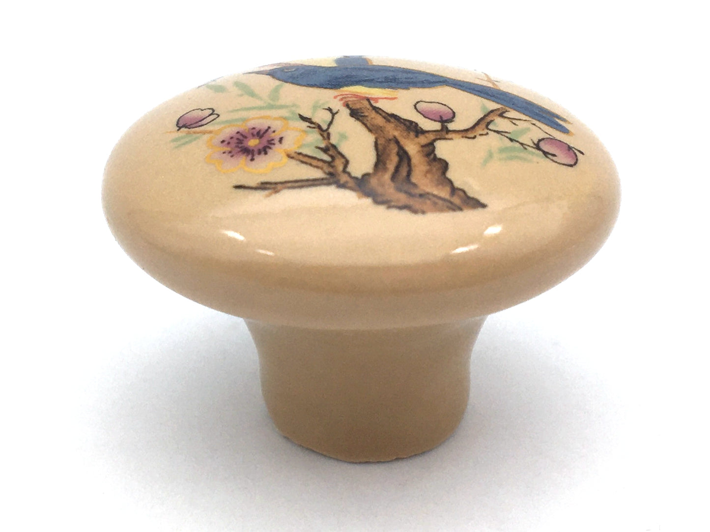 Ceramic Cabinet Knobs, Kitchen Drawer Pulls Hardware, Floral Gingham Checkered