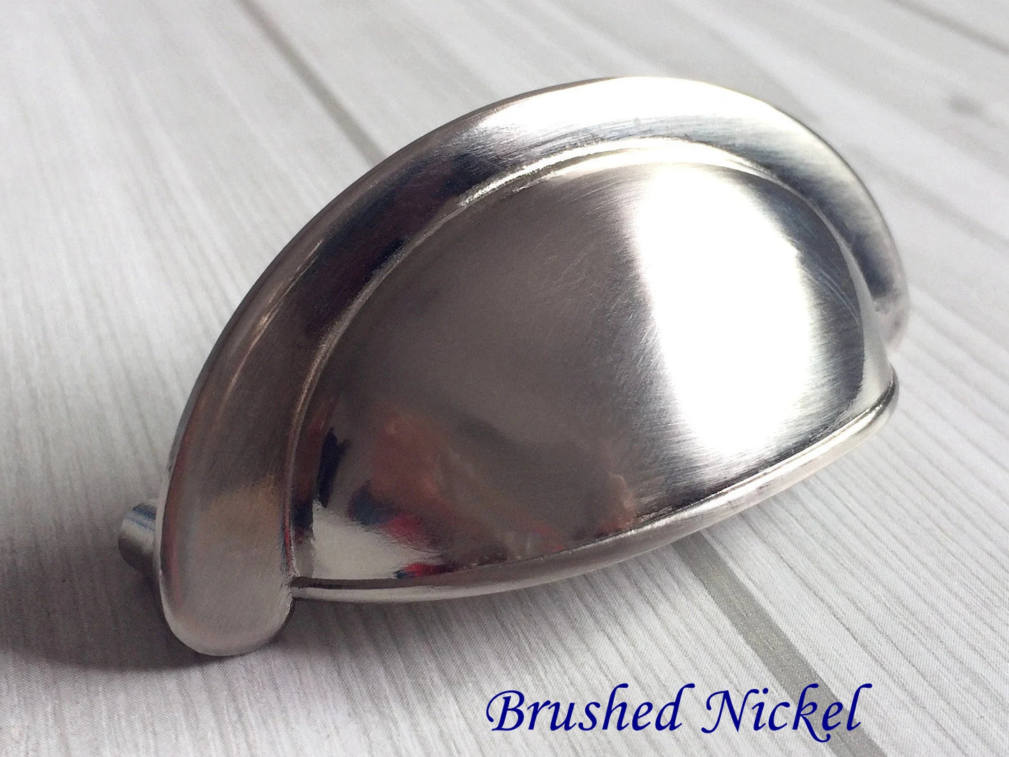 2.75" Cup Drawer Pull Vintage Style, Antique Bronze, Black, Nickel