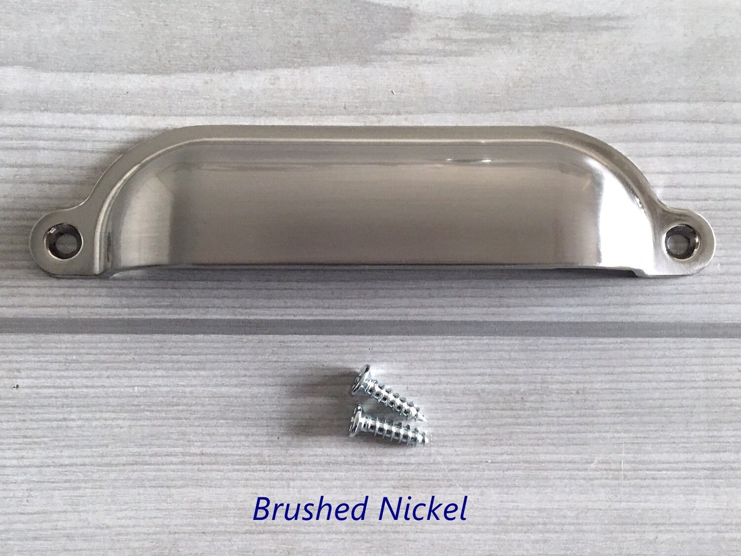 4.75" Cup Drawer Pull, Bin Dresser Handle, Bronze Black Nickel Chrome Silver, Kitchen Cabinet Hardware 4 3/4"