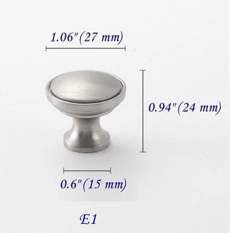 Nickel Circle Dresser Drawer Knobs Kitchen Cabinet Hardware Art Deco Lynns Graceland