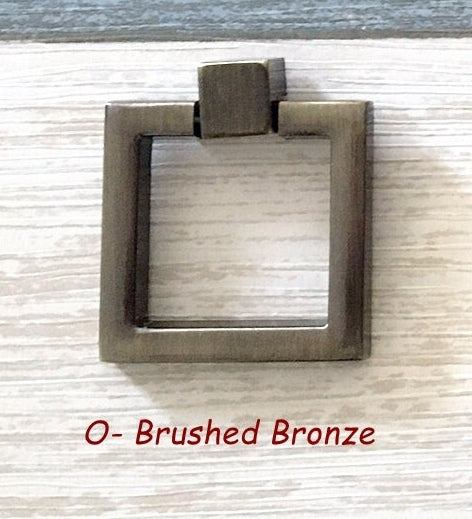 Ring Drawer Pull Cabinet knobs, Gold, Nickel, Bronze, Black
