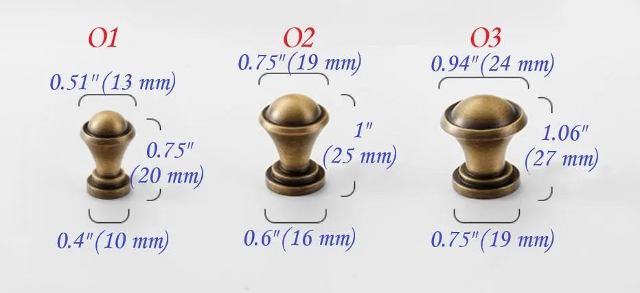 Brass Knob, Drawer Pulls, Kitchen Hardware, Antique Bronze