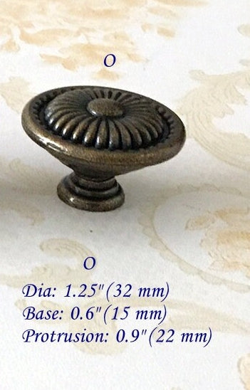 Antique Bronze Drawer Knob, Cabinet Pulls Hardware, Vintage Look