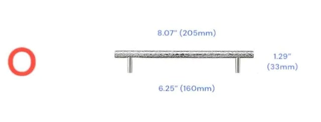 Hammered Brass Drawer Pulls, T Bar Cabinet Door Handles, Ball Knobs, Polished Chrome