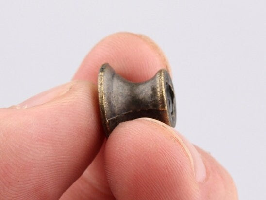 1/2" Dia Small Drawer Knob Tiny Rustic Knobs Jewelry Box Pulls Antique Bronze