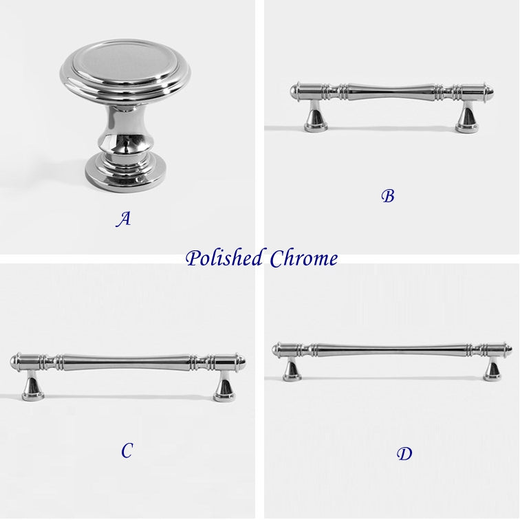 Brass Cabinet Pulls Drawer Knob Kitchen Hardware, Polished Brass, Brushed Brass, Polished Chrome