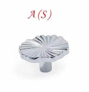 Brass Sunburst Half Circle Drawer Pulls w. Matching Knobs, Contemporary Kitchen Hardware