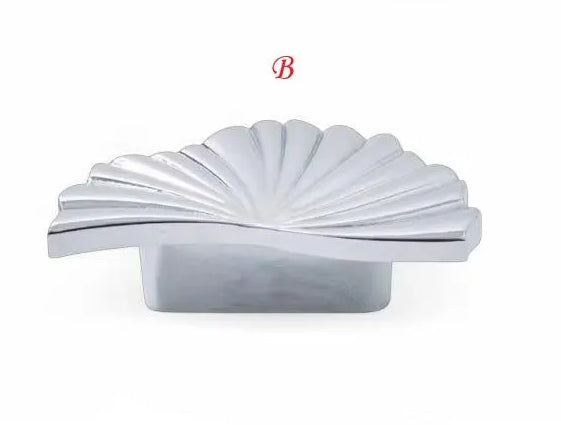 Brass Sunburst Half Circle Drawer Pulls w. Matching Knobs, Contemporary Kitchen Hardware