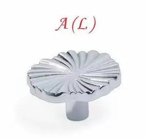 Brass Sunburst Half Circle Drawer Pulls w. Matching Knobs, Contemporary Kitchen Hardware