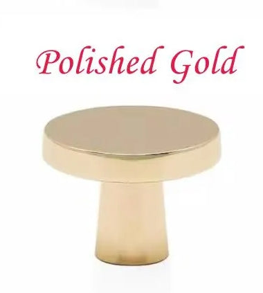 Disc Cabinet Knobs, Drawer Pulls, Gold Chrome Nickel Bronze Black Gray, Kitchen Hardware