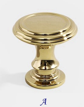 Brass Cabinet Pulls Drawer Knob Kitchen Hardware, Polished Brass, Brushed Brass, Polished Chrome