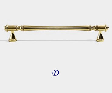 Brass Cabinet Pulls Drawer Knob Kitchen Hardware, Polished Brass, Brushed Brass, Polished Chrome