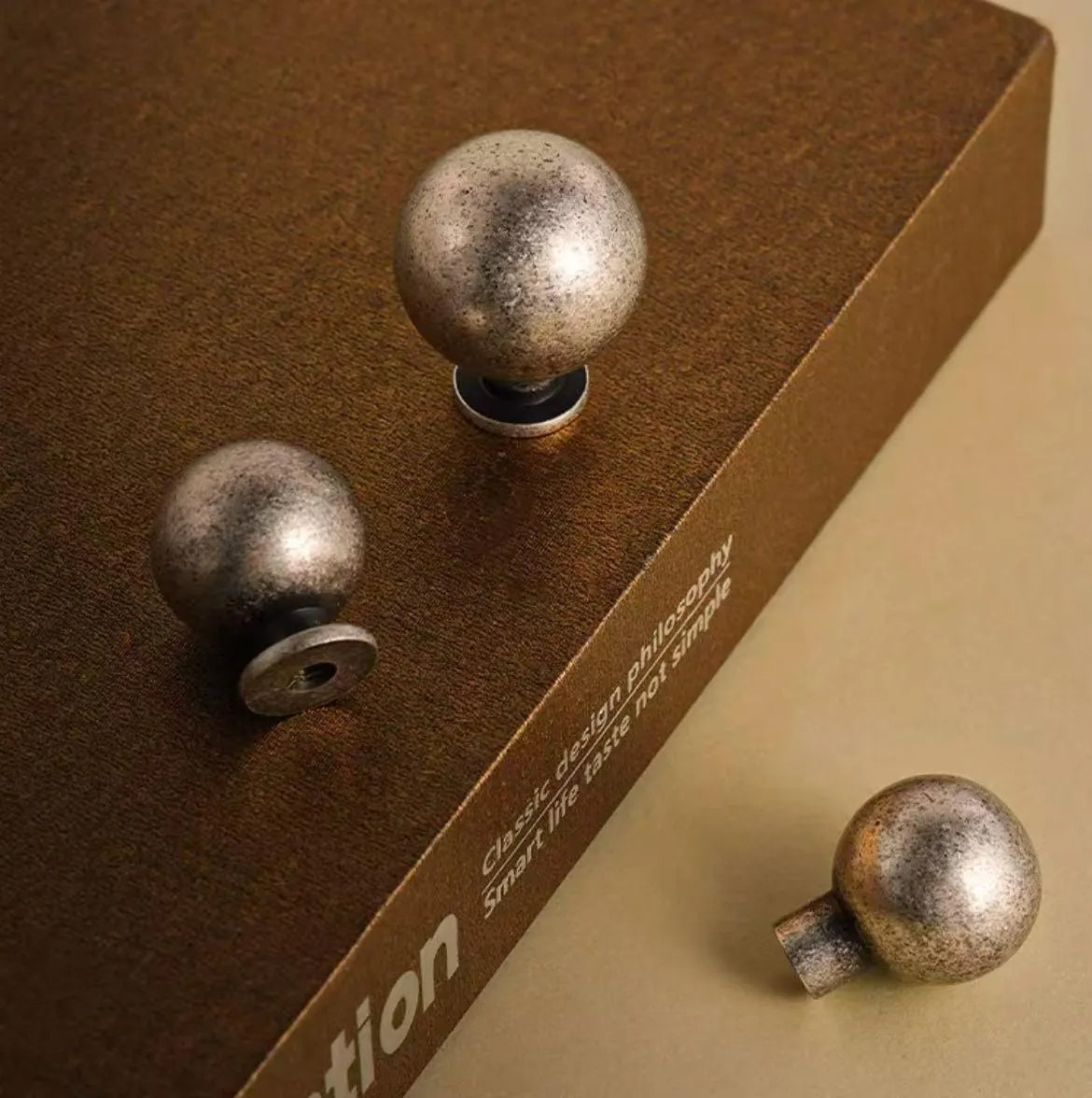 Pewter Brass Cabinet Knobs