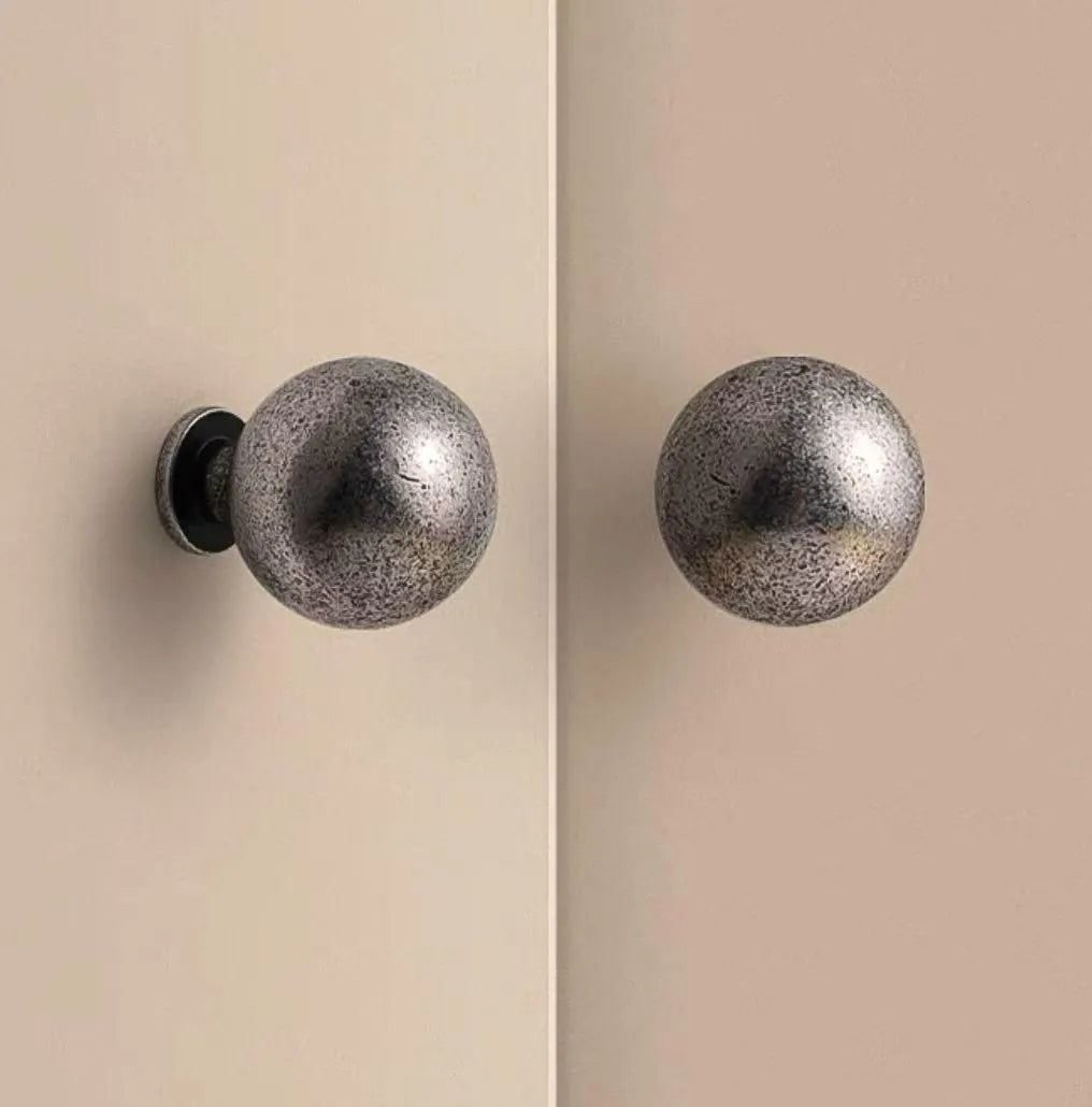 Pewter Cabinet Knobs Solid Brass