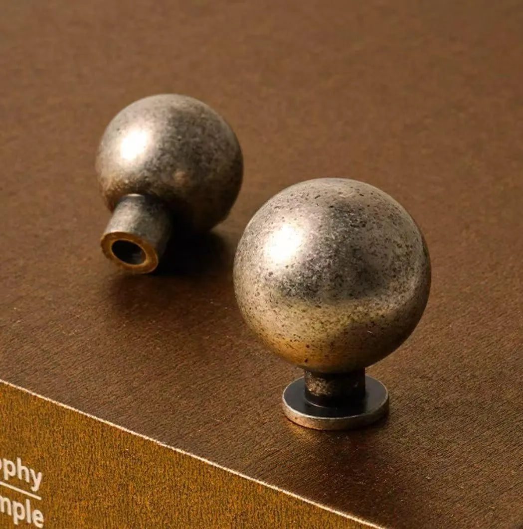 Pewter Drawer Pulls Solid Brass