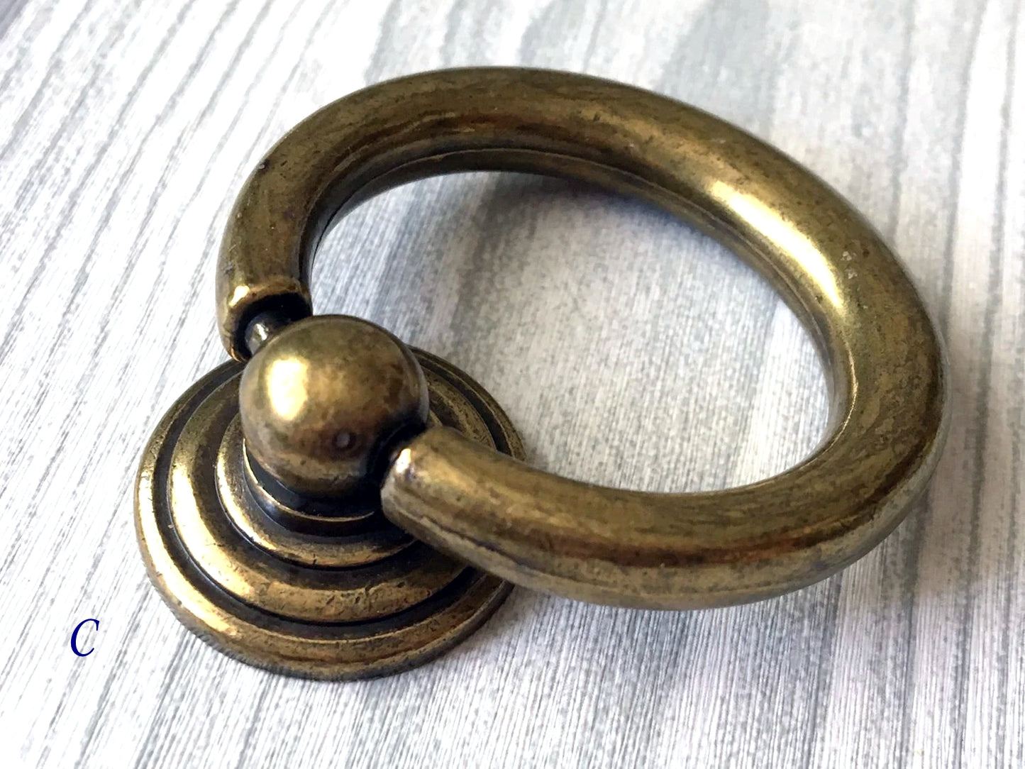 3,5" 4,25" Zentren Antik Silber Swing Bail Griff & Anhänger Drop Ring Pull