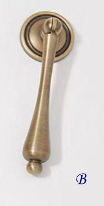 Brass Cabinet Teardrop Pull, Pendent Drawer Knob, Brushed Brass, Polished Chrome, Antique Bronze