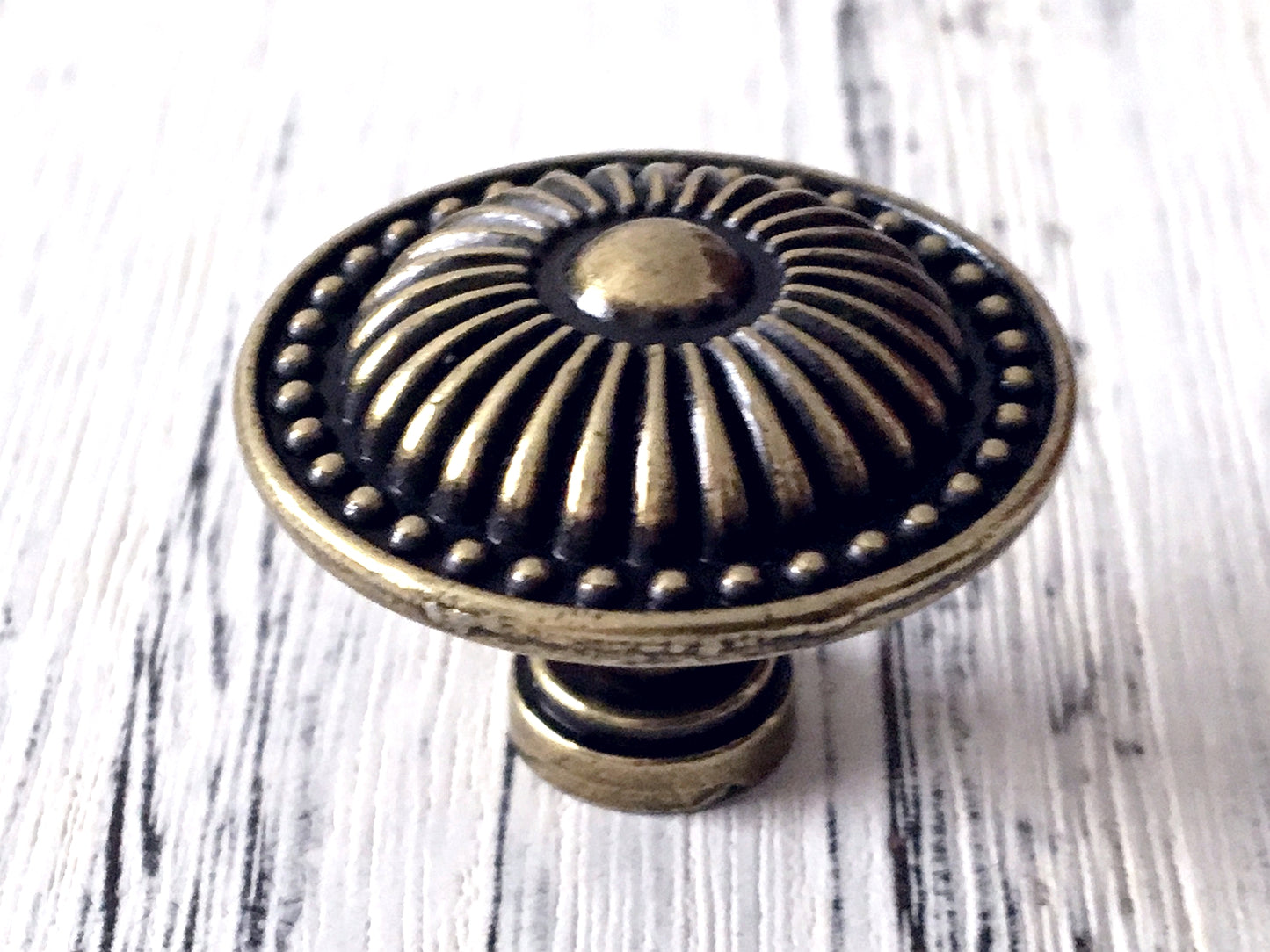 Antique Bronze Cabinet Door Handle, Leafy Drawer Pulls, French Provincial Vertical Hardware