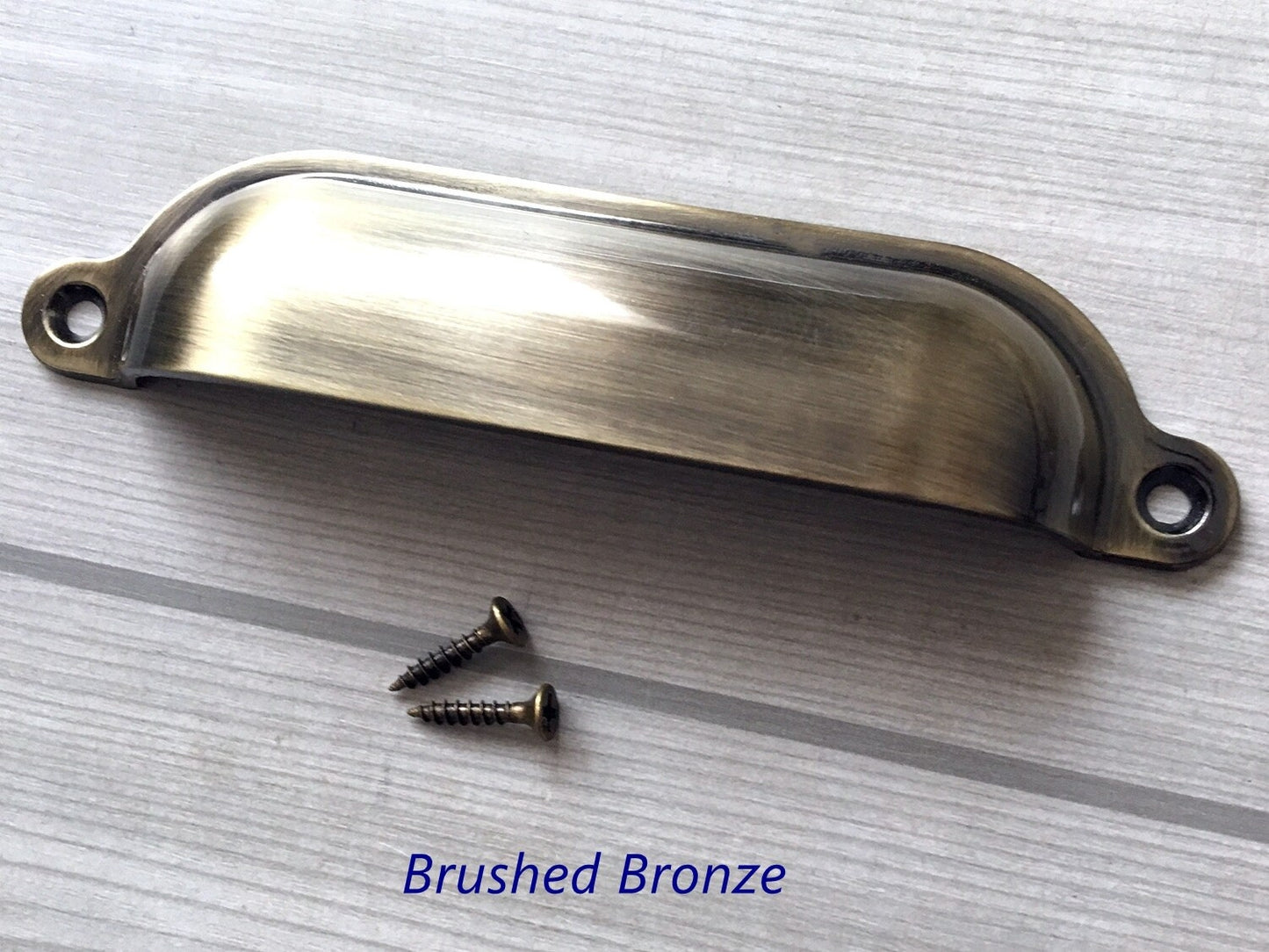 4.75" Cup Drawer Pull, Bin Dresser Handle, Bronze Black Nickel Chrome Silver, Kitchen Cabinet Hardware 4 3/4"