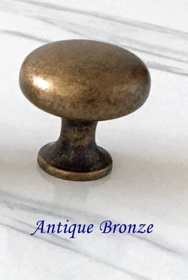 Round Cabinet Knobs, Drawer Pulls, Gold Pewter Nickel Bronze, Kitchen Hardware