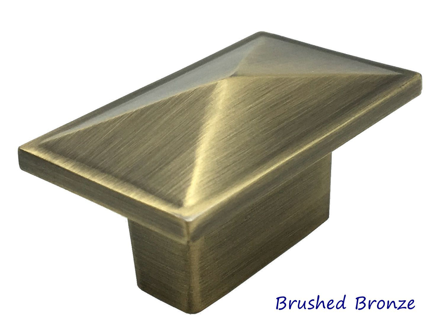 Rectangular cabinet pull Bronze