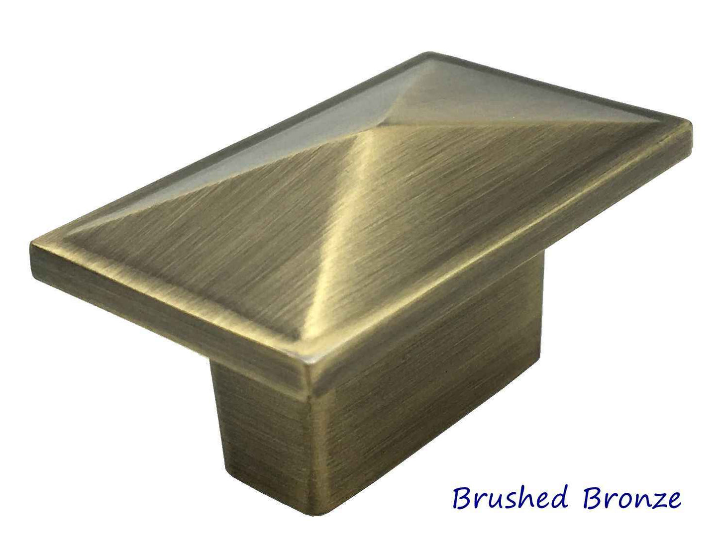 Square & Rectangular Cabinet Pulls - Gold/Nickel/Black/Bronze/Chrome