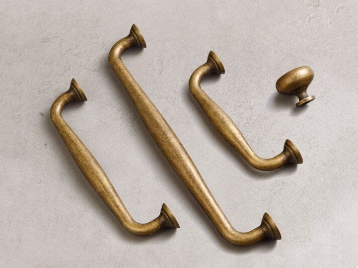 Rustic Aged Bronze Cabinet Pull Handles