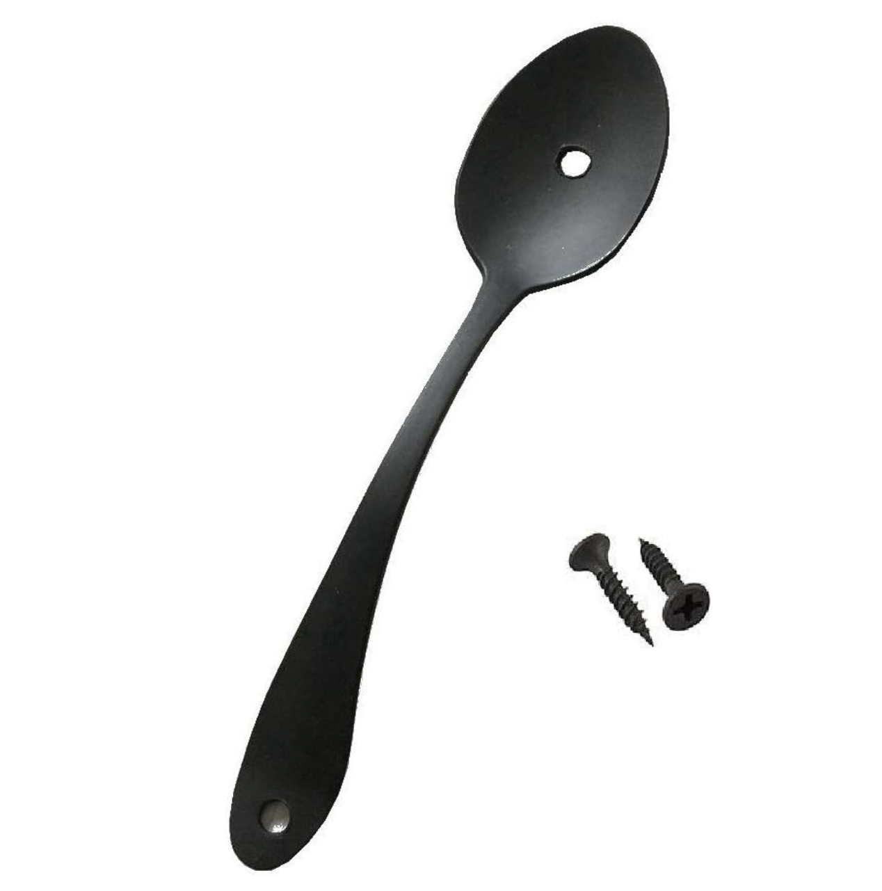 Spoon Fork Farmhouse Style Kitchen Cabinet Pulls, Antique Black