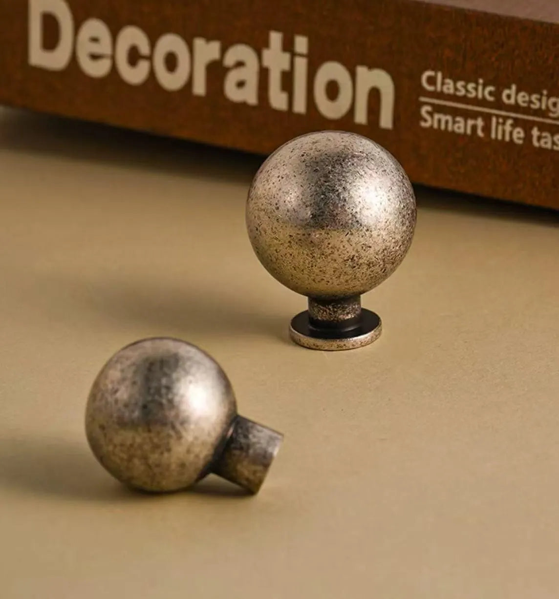 Solid Brass Cabinet Knobs Antique Pewter